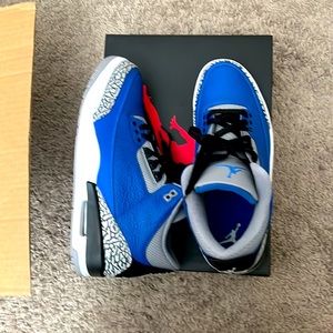 Baby blue 3’s. Brand New.